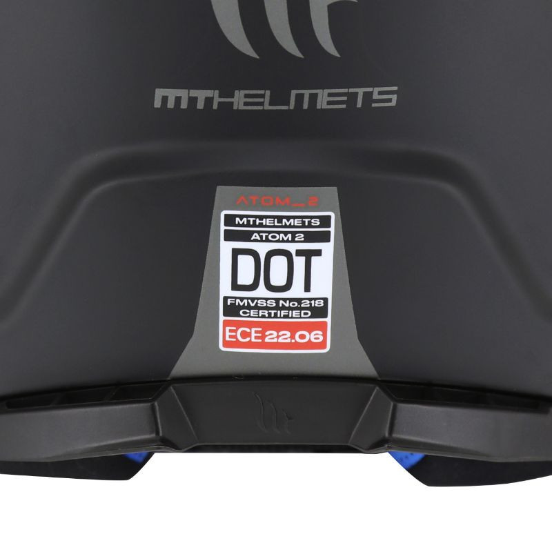 Casque modulable MT Atom 2 SV Double écrans Uni Noir Mat (ECE 22.06 P/J)