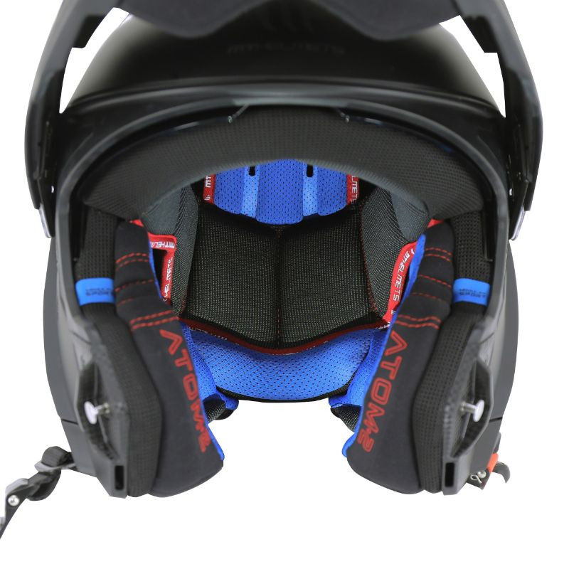 Casque modulable MT Atom 2 SV Double écrans Uni Noir Mat (ECE 22.06 P/J)