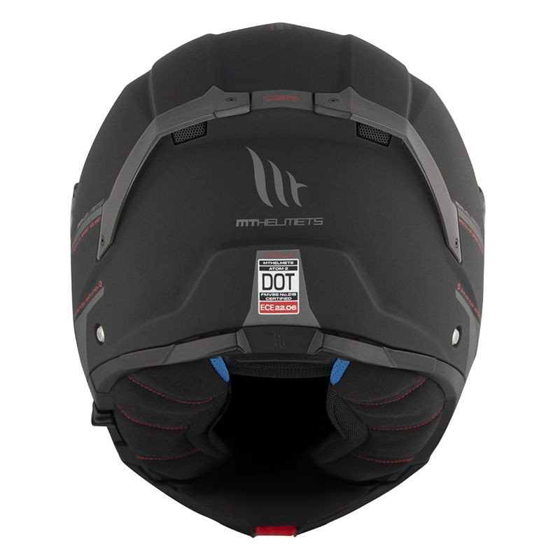 Casque modulable MT Atom 2 SV Double écrans Uni Noir Mat (ECE 22.06 P/J)