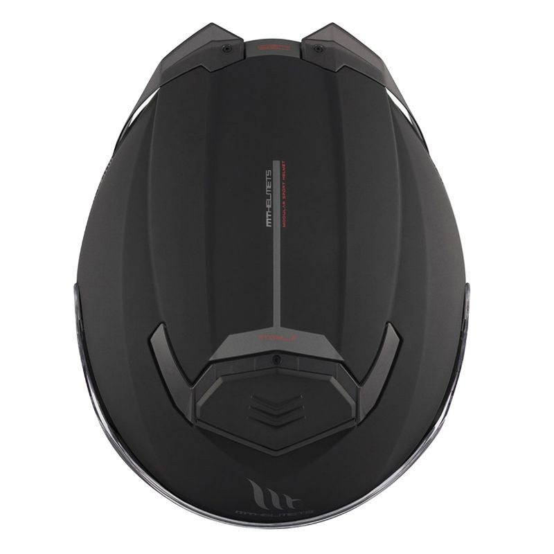 Casque modulable MT Atom 2 SV Double écrans Uni Noir Mat (ECE 22.06 P/J)