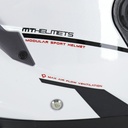 Casque modulable MT Atom 2 SV Double écrans Uni Blanc Brillant (ECE 22.06 P/J)