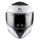 Casque modulable MT Atom 2 SV Double écrans Uni Blanc Brillant (ECE 22.06 P/J)
