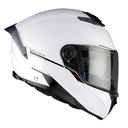 Casque modulable MT Atom 2 SV Double écrans Uni Blanc Brillant (ECE 22.06 P/J)