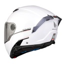 Casque modulable MT Atom 2 SV Double écrans Uni Blanc Brillant (ECE 22.06 P/J)