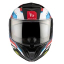 Casque modulable MT Atom 2 SV Bast A0 Double écrans Bleu/Noir/Rouge Brillant (ECE 22.06 P/J) 