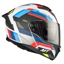 Casque modulable MT Atom 2 SV Bast A0 Double écrans Bleu/Noir/Rouge Brillant (ECE 22.06 P/J) 