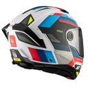 Casque modulable MT Atom 2 SV Bast A0 Double écrans Bleu/Noir/Rouge Brillant (ECE 22.06 P/J) 