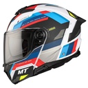Casque modulable MT Atom 2 SV Bast A0 Double écrans Bleu/Noir/Rouge Brillant (ECE 22.06 P/J) 