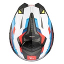 Casque modulable MT Atom 2 SV Bast A0 Double écrans Bleu/Noir/Rouge Brillant (ECE 22.06 P/J) 