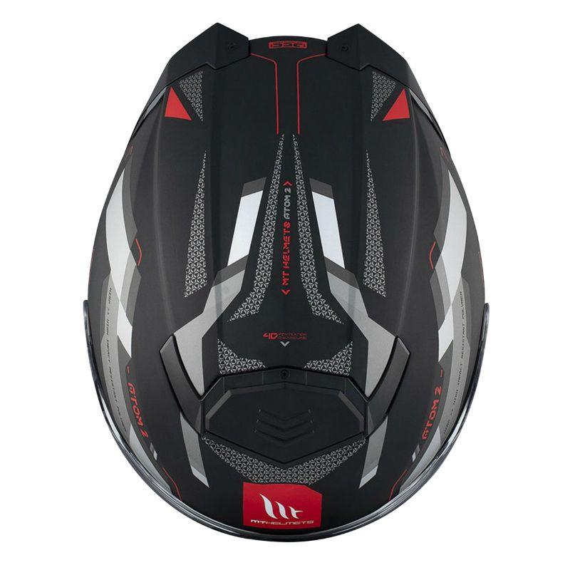 Casque modulable MT Atom 2 SV Bast D5 Double écrans Noir/Gris Mat (ECE 22.06 P/J)