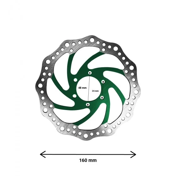 Disque de frein R6 160mm entraxe 48mm 